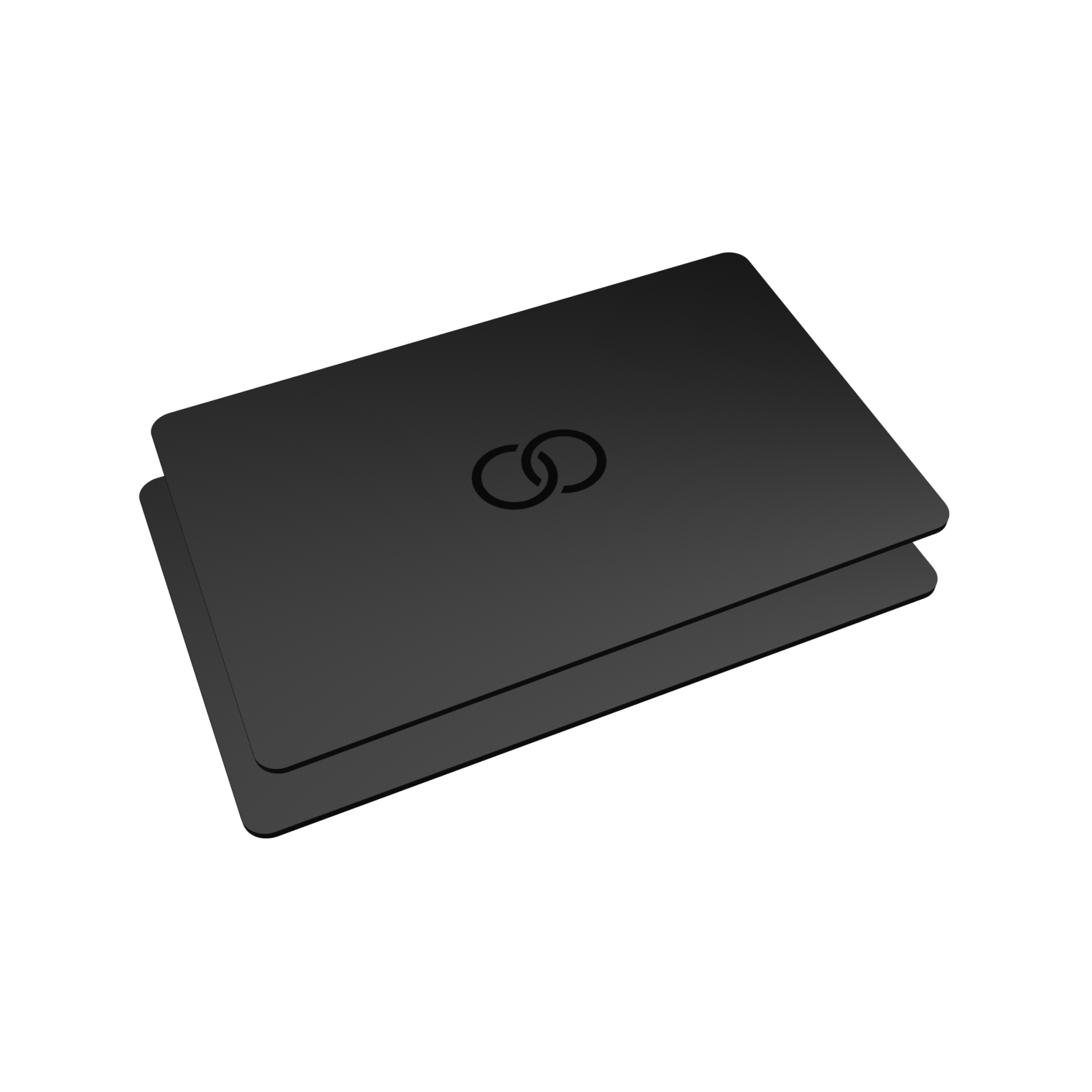Bond NFC Digital Business Card black front 2 pieces